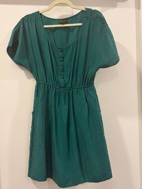 Anthropologie Fei 100% Silk Vintage Above the Knee Dress